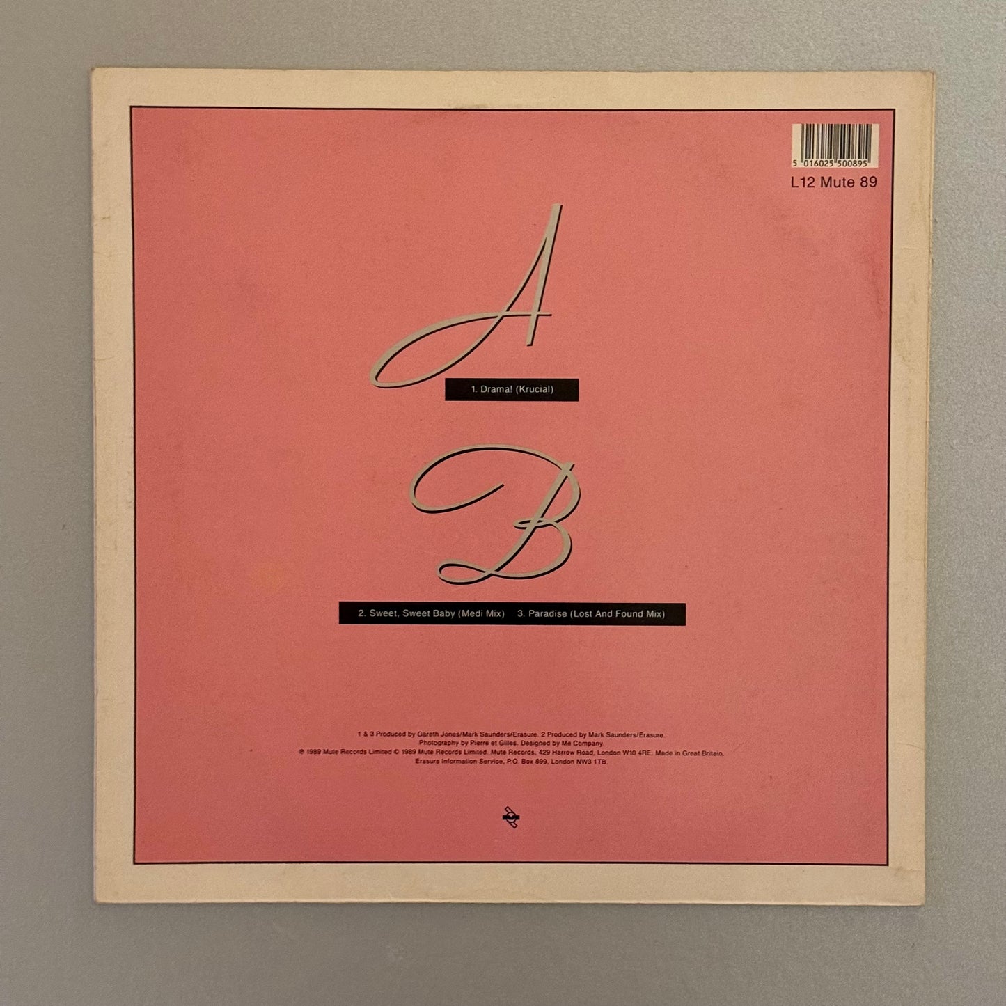 Erasure! Drama Remix UK 12” single