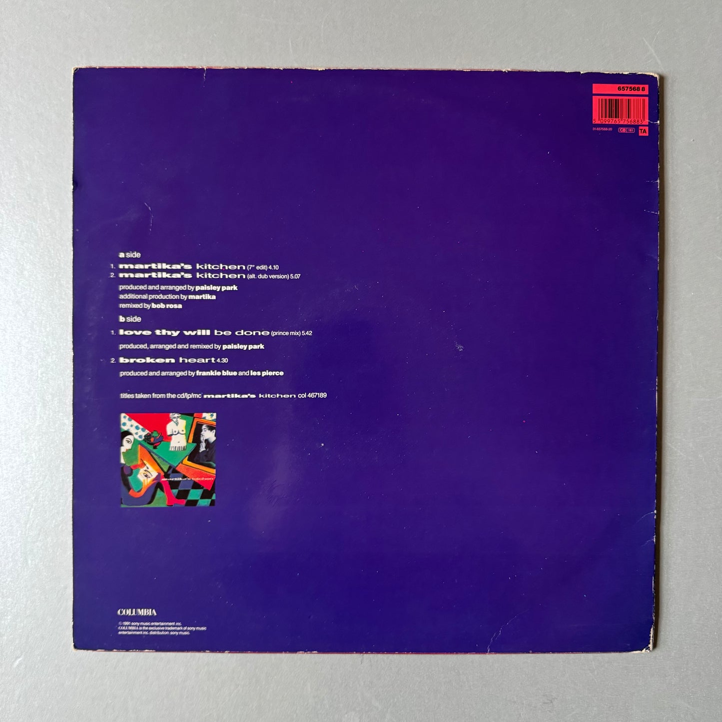 Martina Martika’s Kitchen UK 12” single