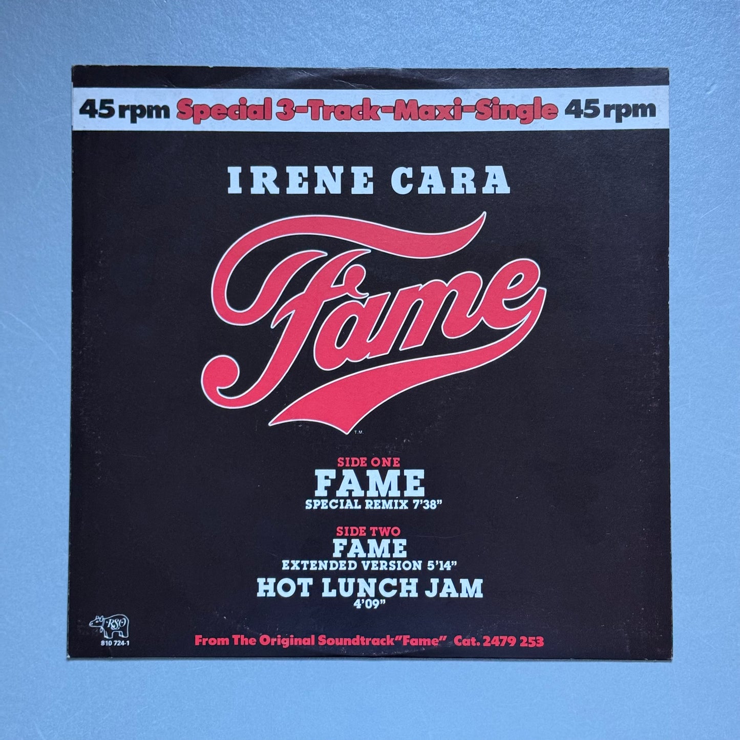 Irene Cara Fame (Special Remix) Netherlands 12" single