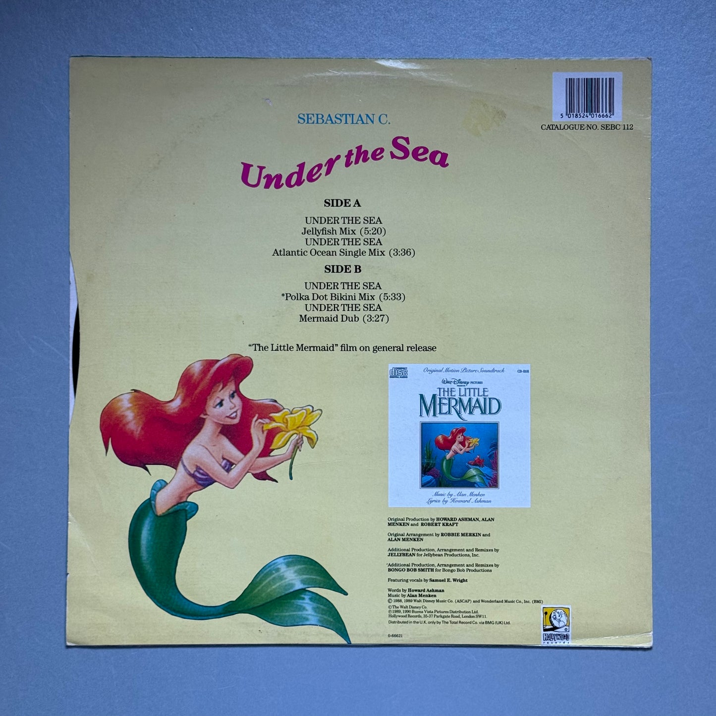 Sebastian C Under the Sea (Special Jellybean Remixes) UK 12" single