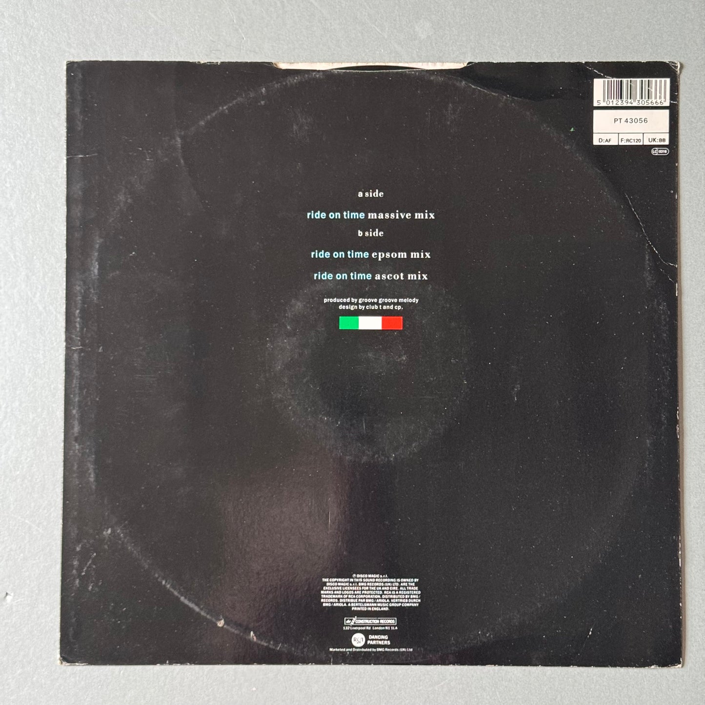 Black Box Ride on Time UK 12" single (original version)