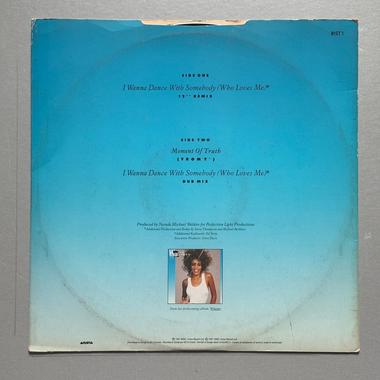 Whitney Houston I Wanna Dance With Somebody (Who Loves Me) UK 12" single