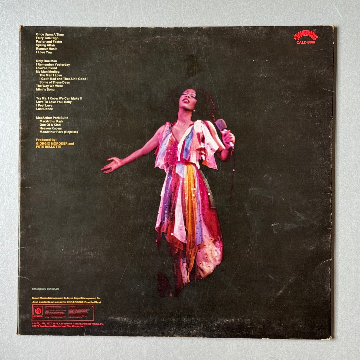 Donna Summer Live and More UK 1978 2LP vinyl