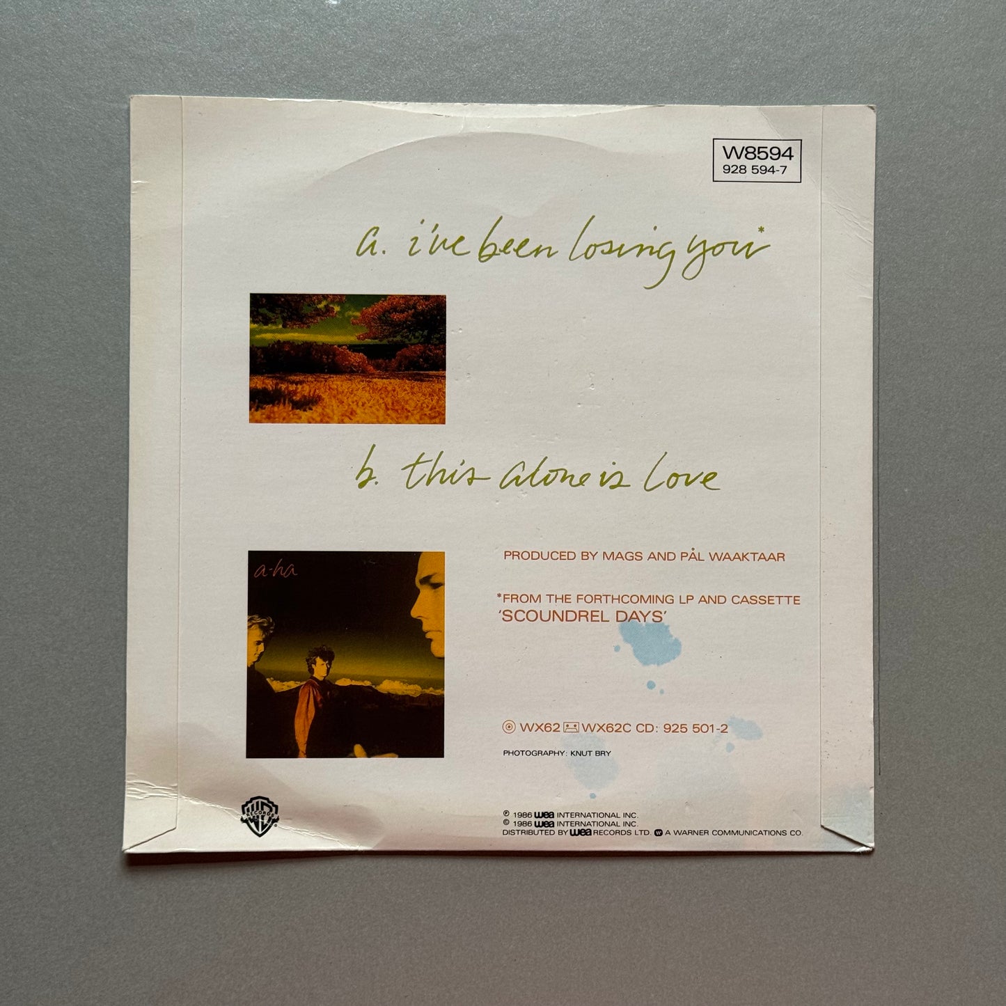 A-ha I’ve Been Losing You UK 7” single