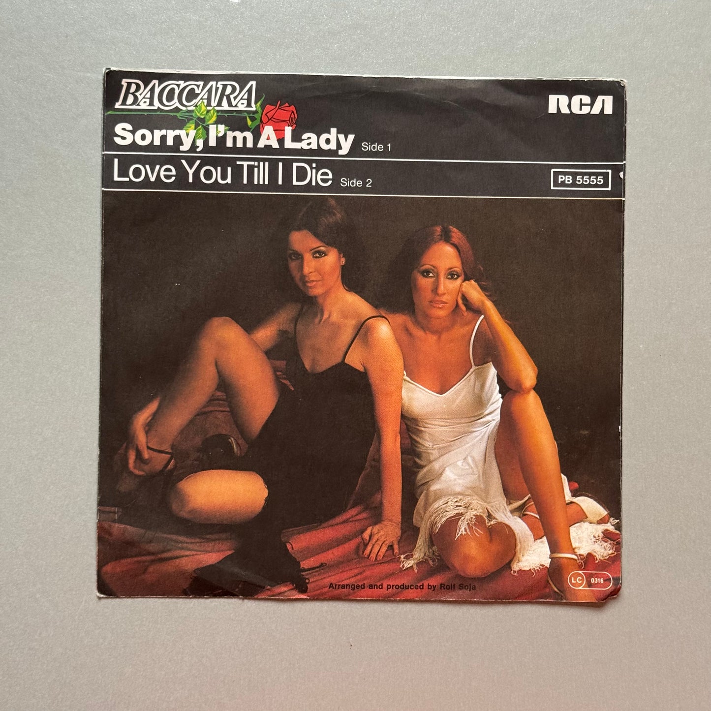 Baccara Sorry I’m a Lady UK 7” single