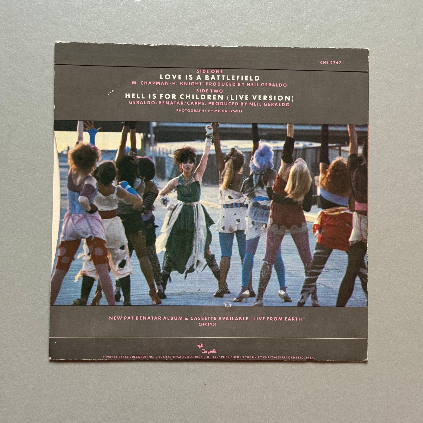 Pat Benatar Love is a Battlefield UK 7” single