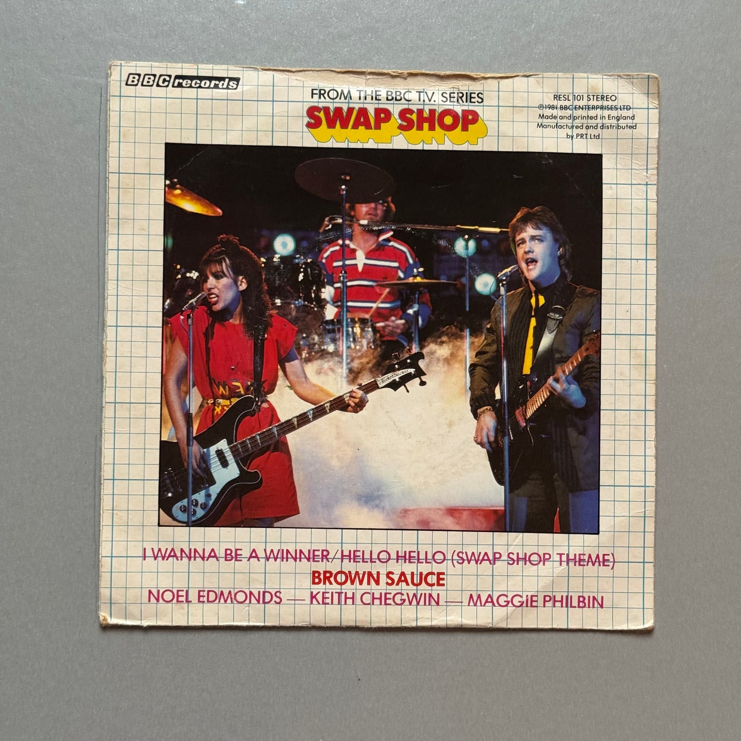 Brown Sauce I Wanna Be a Winner/ Hello Hello (Swap Shop theme) UK 7” single