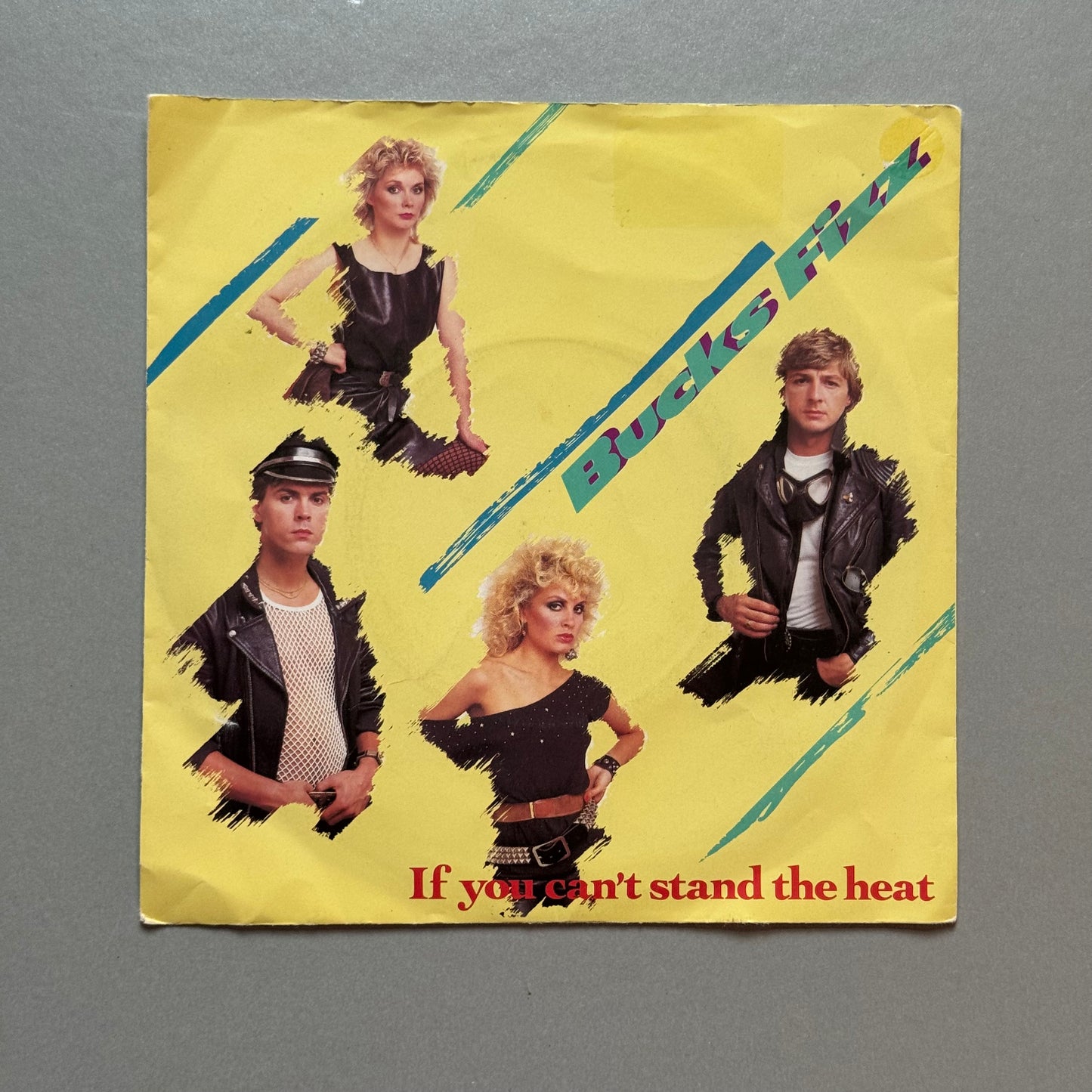 Bucks Fizz If You Can’t Stand the Heart UK 7” single yellow sleeve