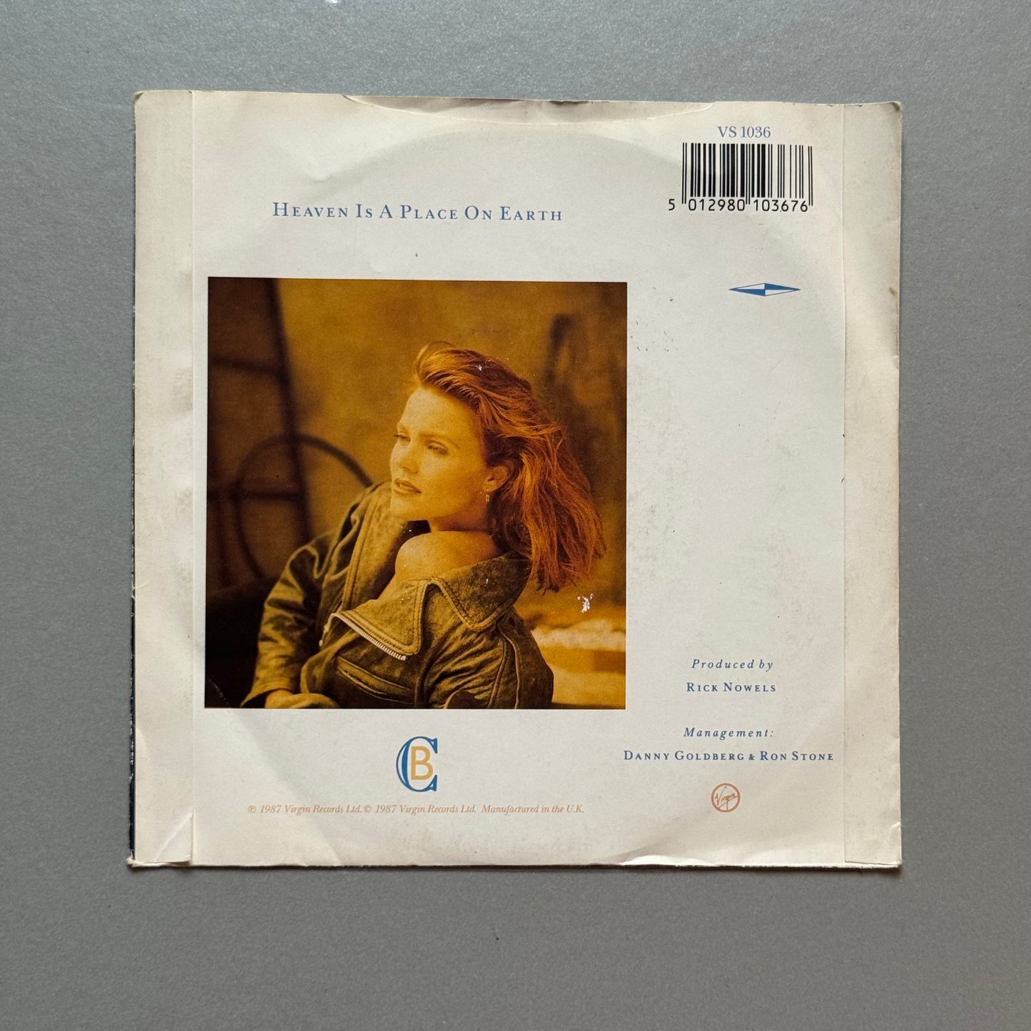 Belinda Carlisle Heaven is a Place on Earth UK 7” single