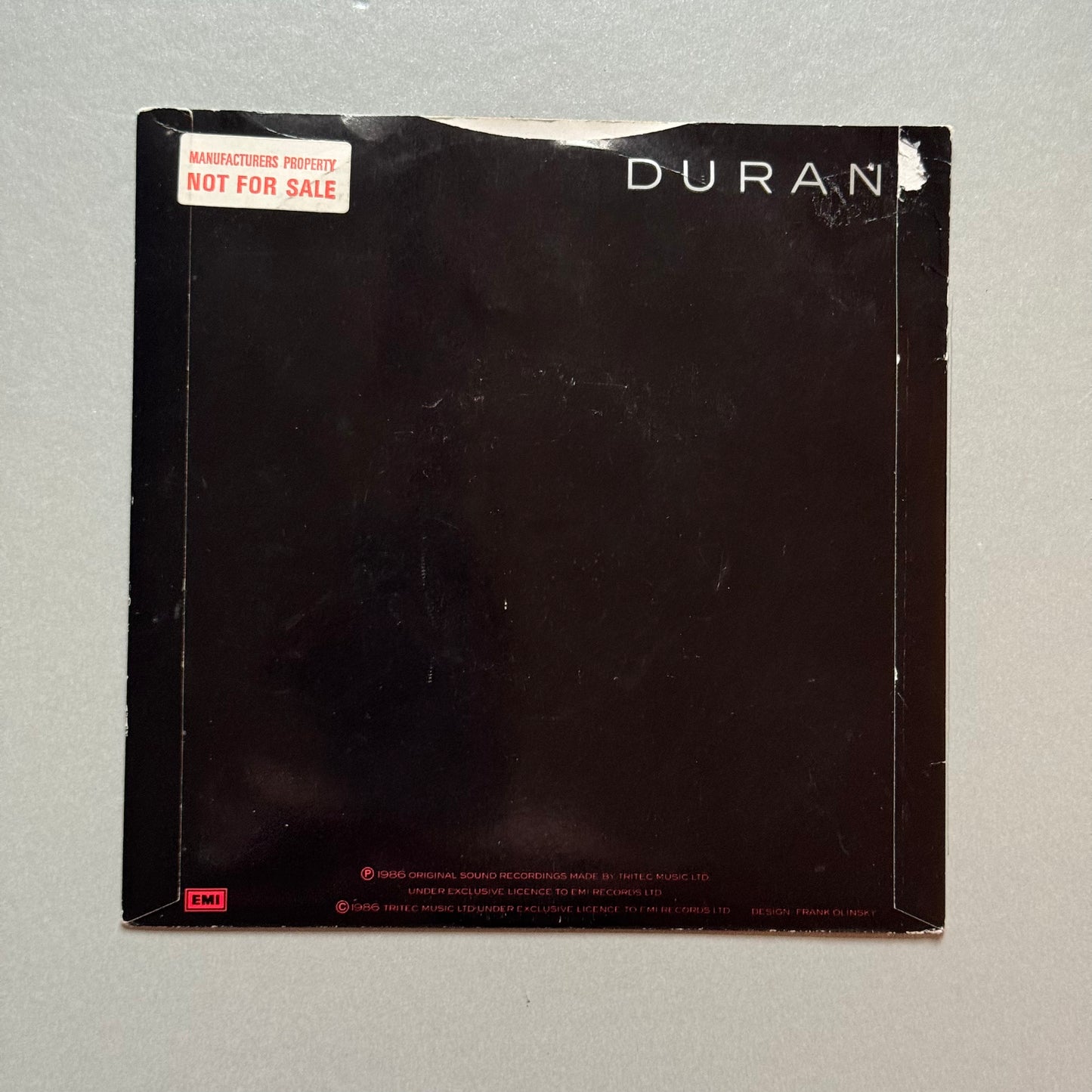 Duran Duran Notorious UK 7” single