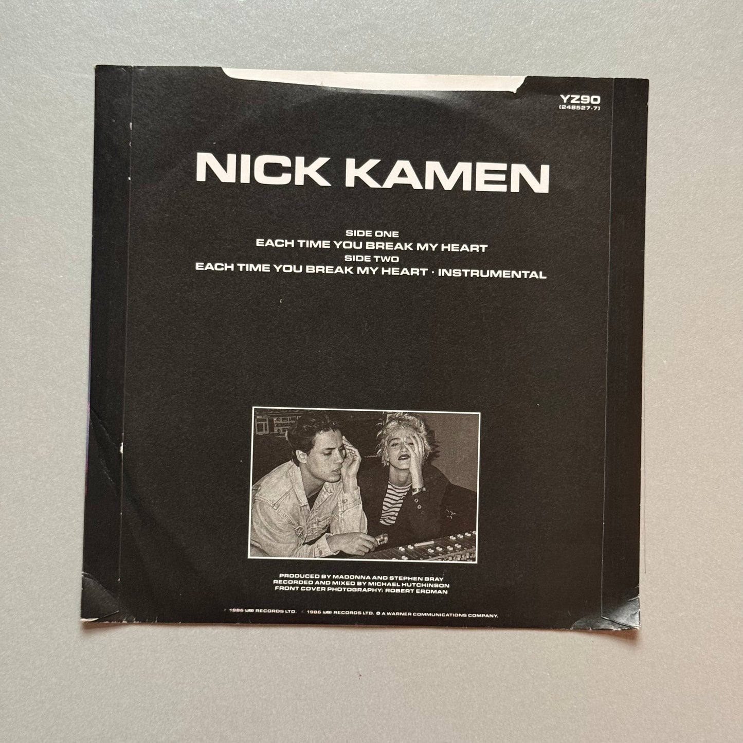 Nick Kamen Each Time You Break My Heart UK 7” single