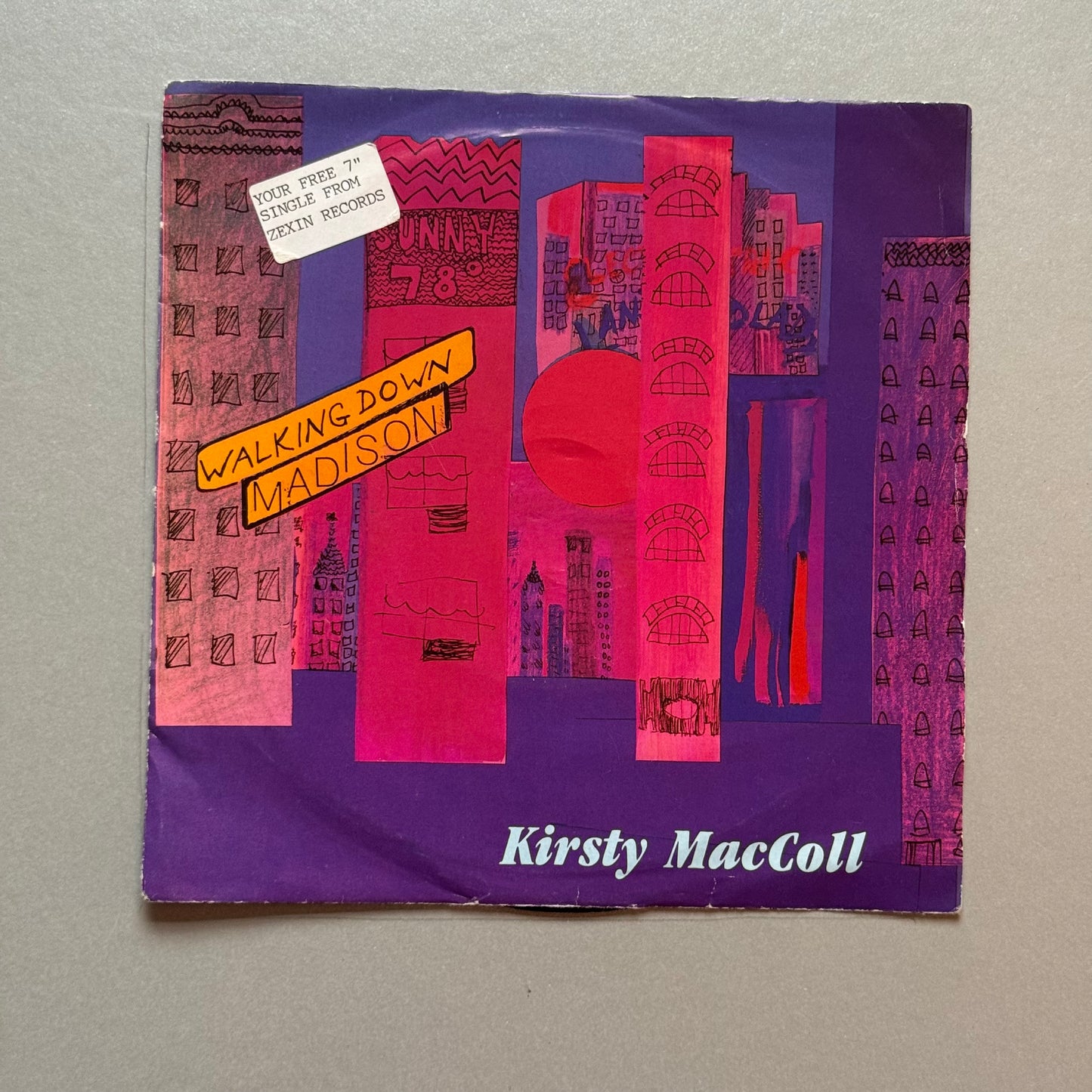 Kirsty MacColl Walking Down Madison UK 7” single