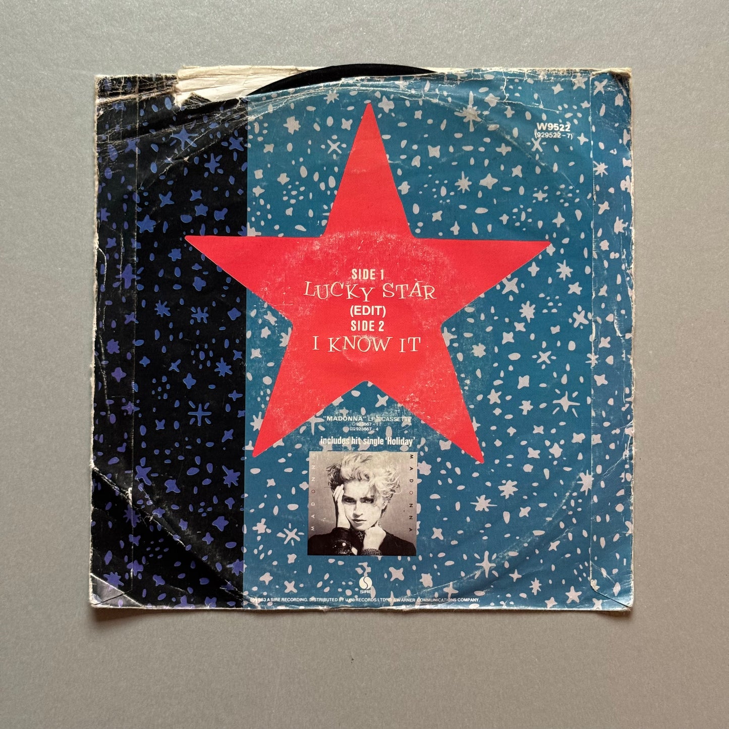 Madonna Lucky Star UK 7” single