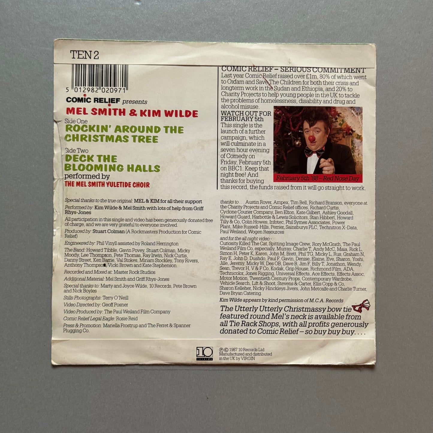 Mel & Kim Rockin’ Around the Christmas Tree UK 7” single