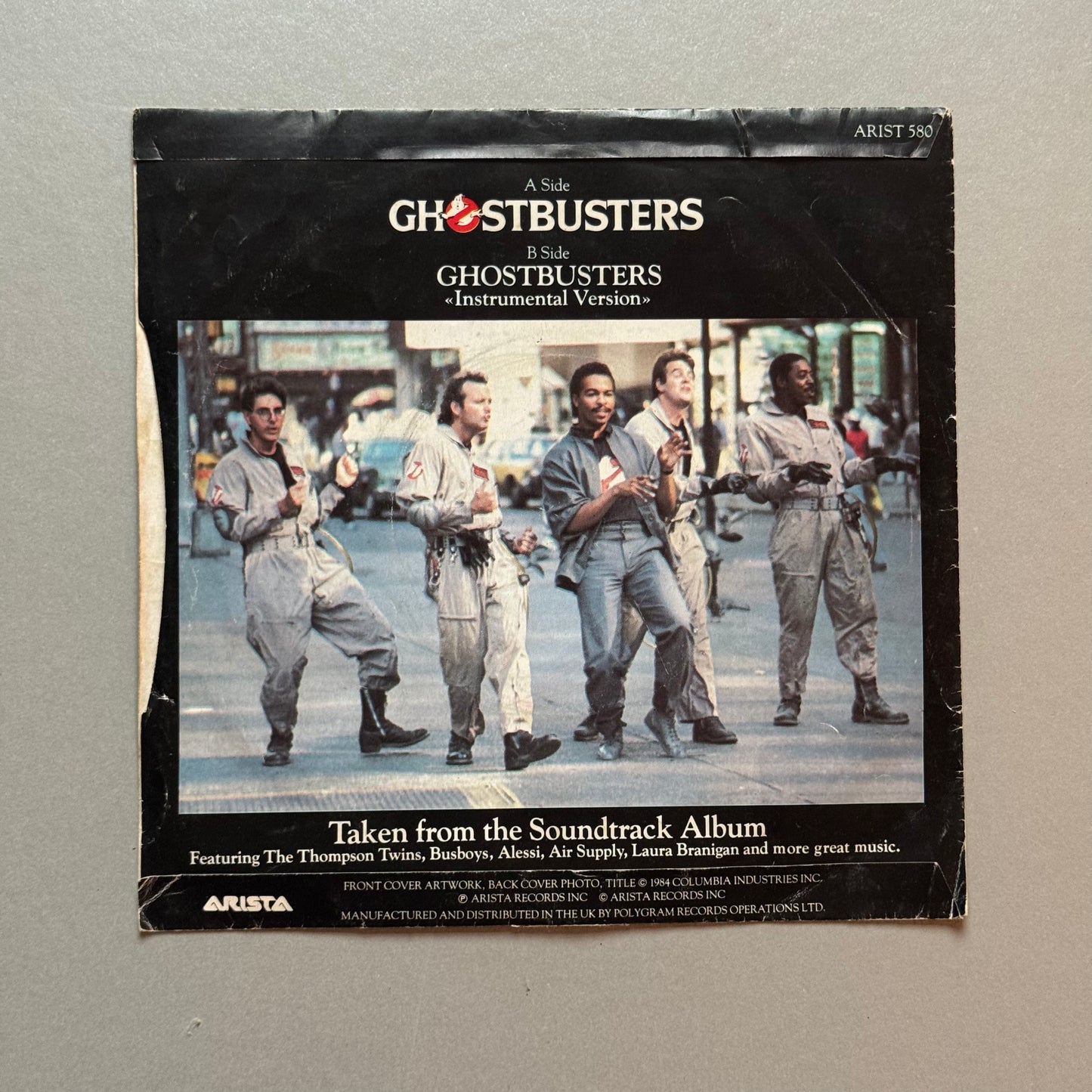 Ray Parker Ghostbusters UK 7” single