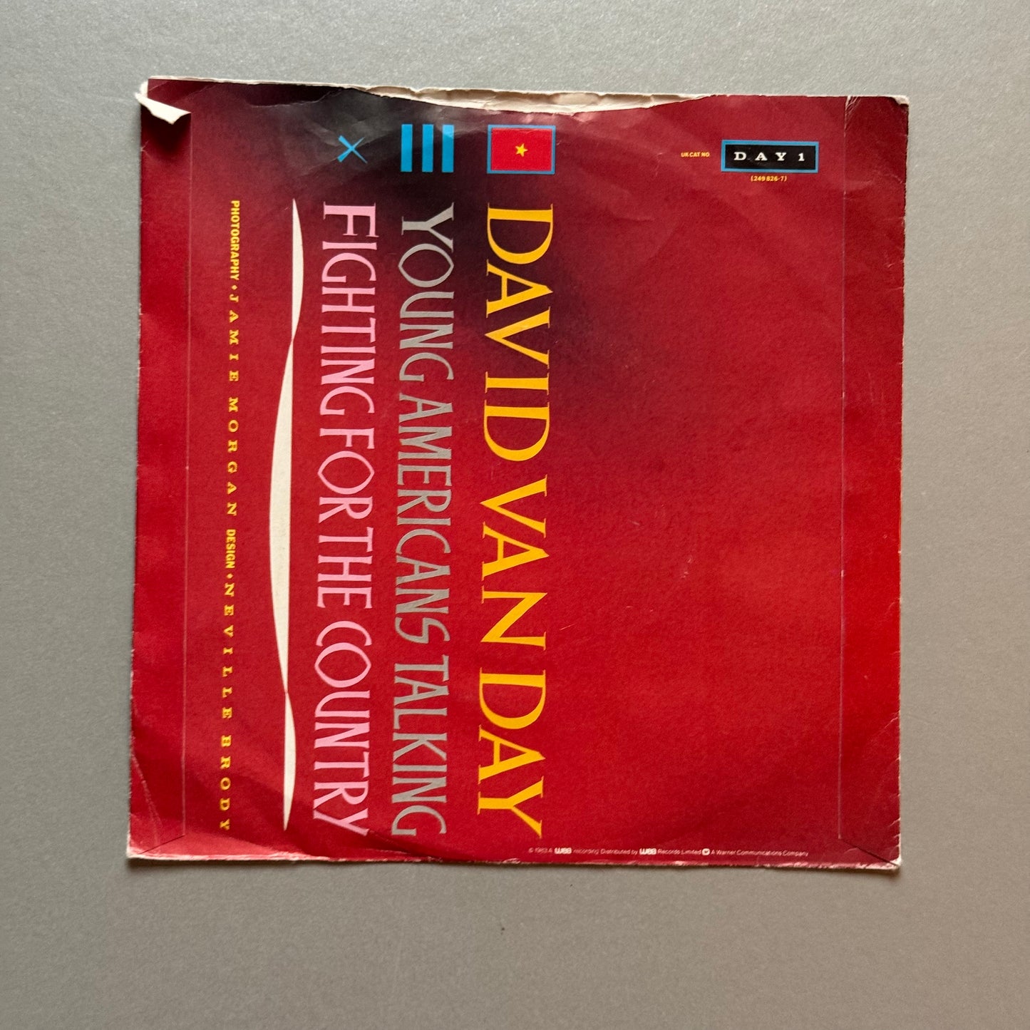 David Van Day Young Americans Talking UK 7” single