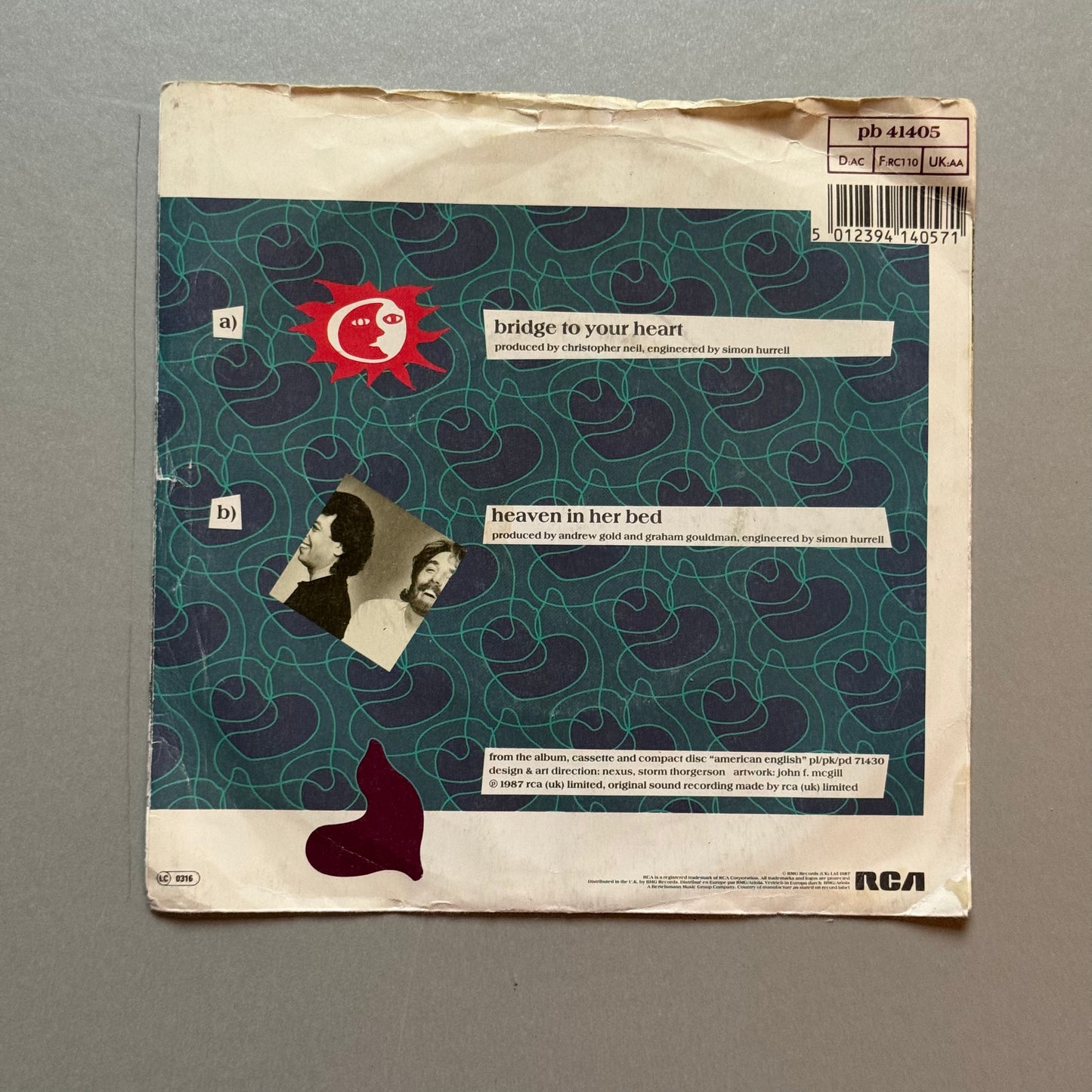 Wax Bridge to Your Heart UK 7” single