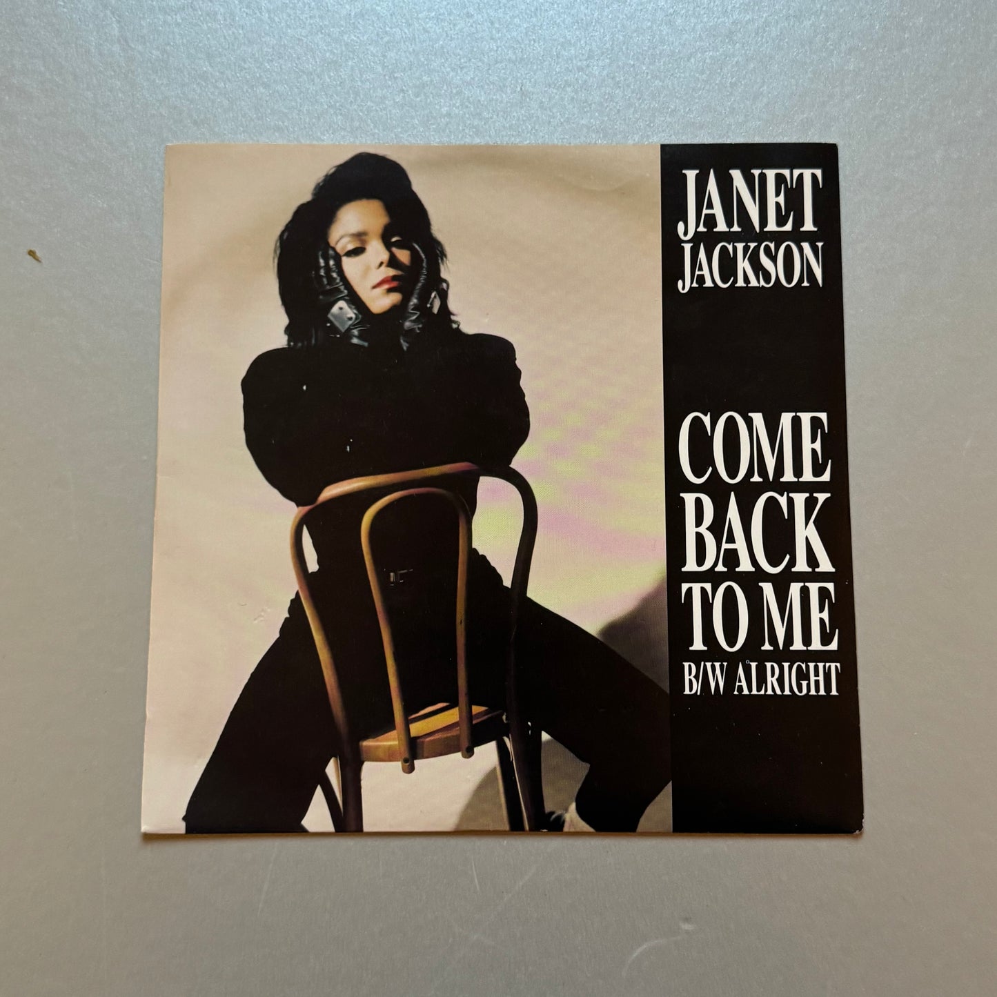 Janet Jackson Come Back to Me UK 7” boxed single w/poster and metal badge