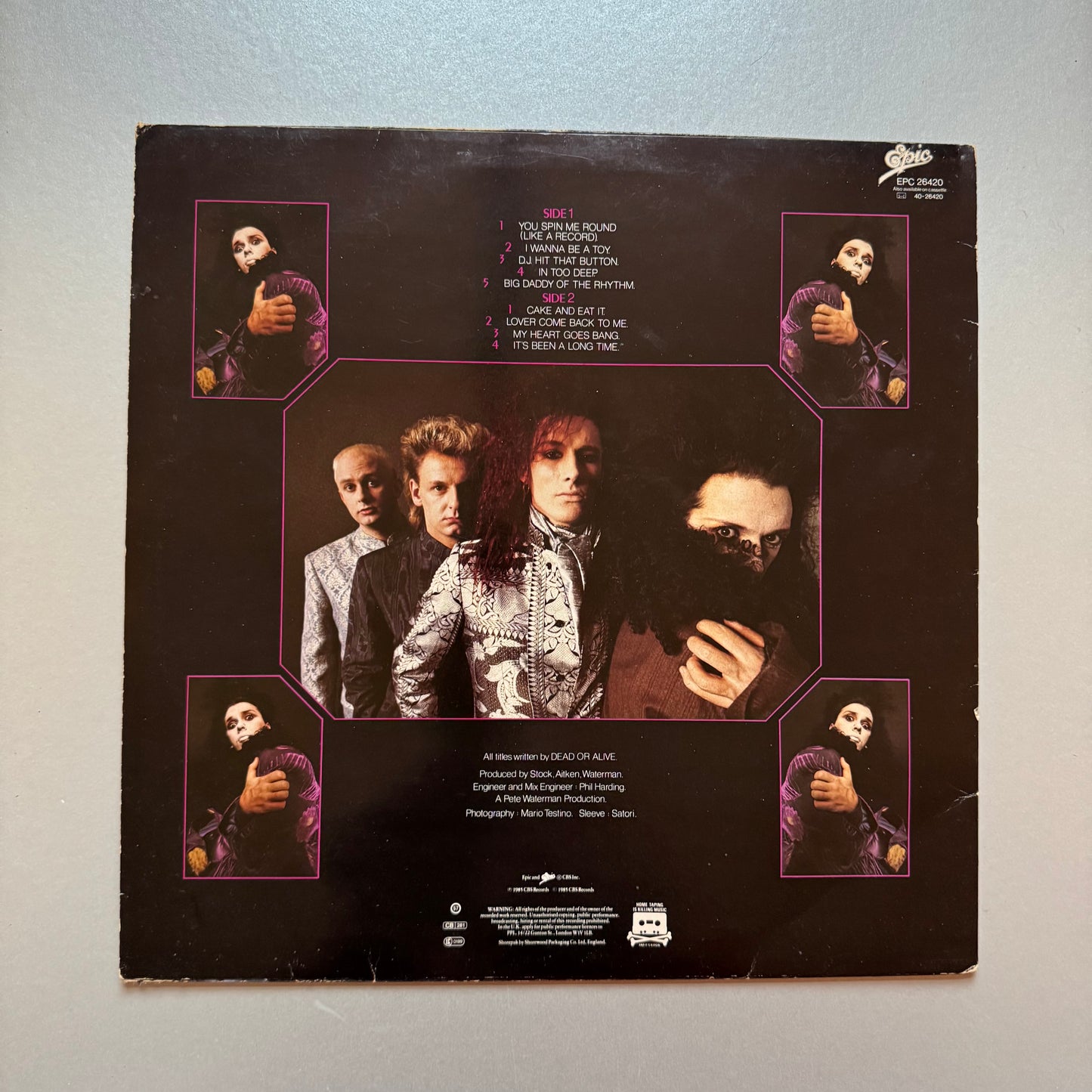 Dead or Alive Youthquake UK vinyl LP