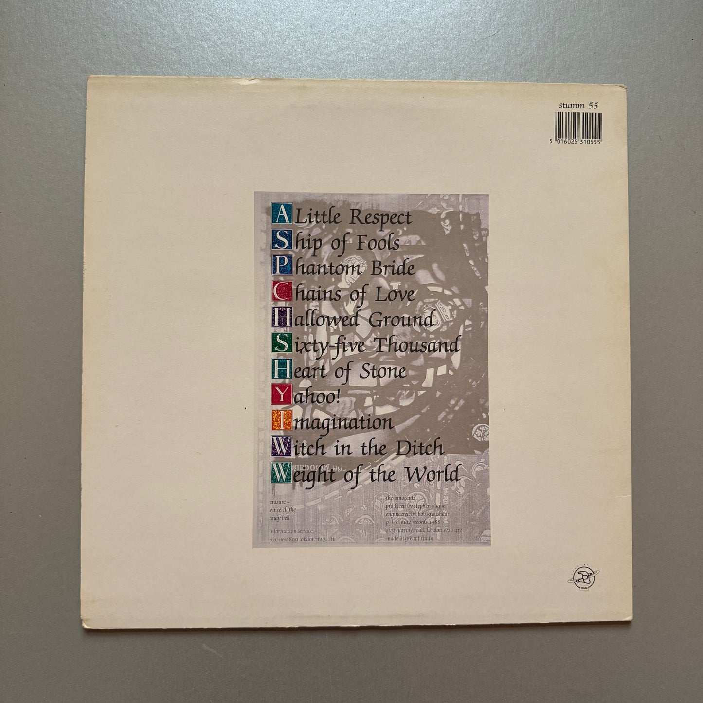 Erasure The Innocents UK vinyl LP