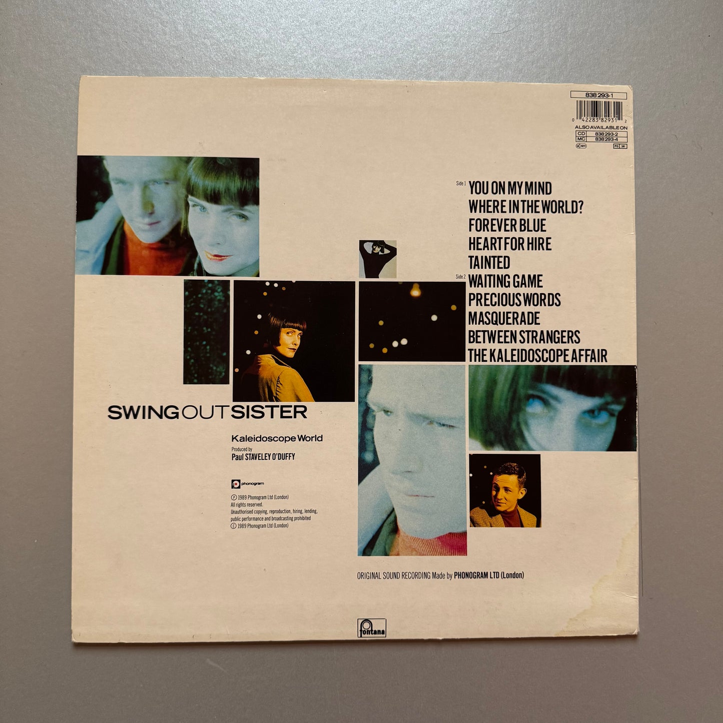 Swing Out Sister Kaleidoscope World UK vinyl LP