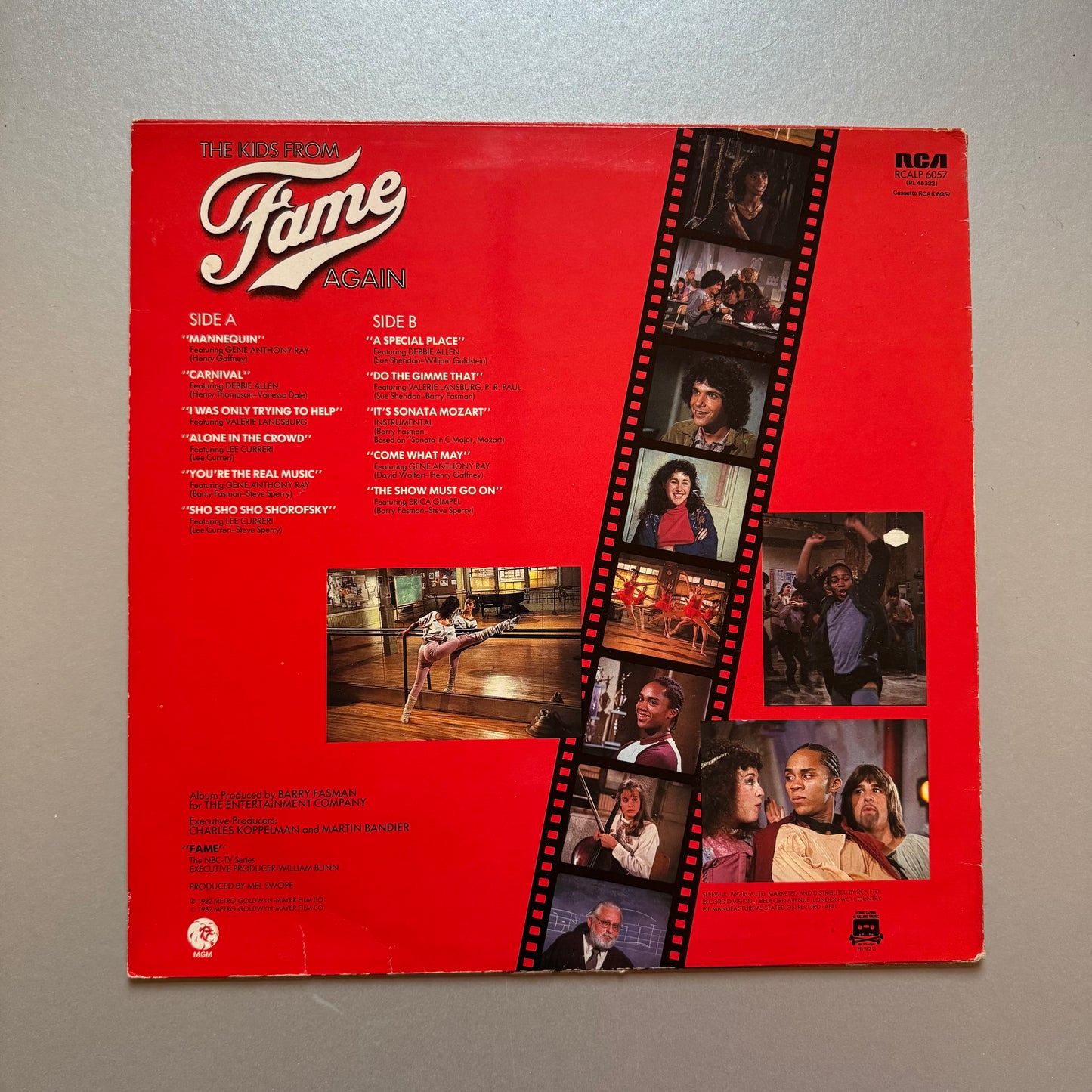 The Kids from Fame Again UK vinyl LP