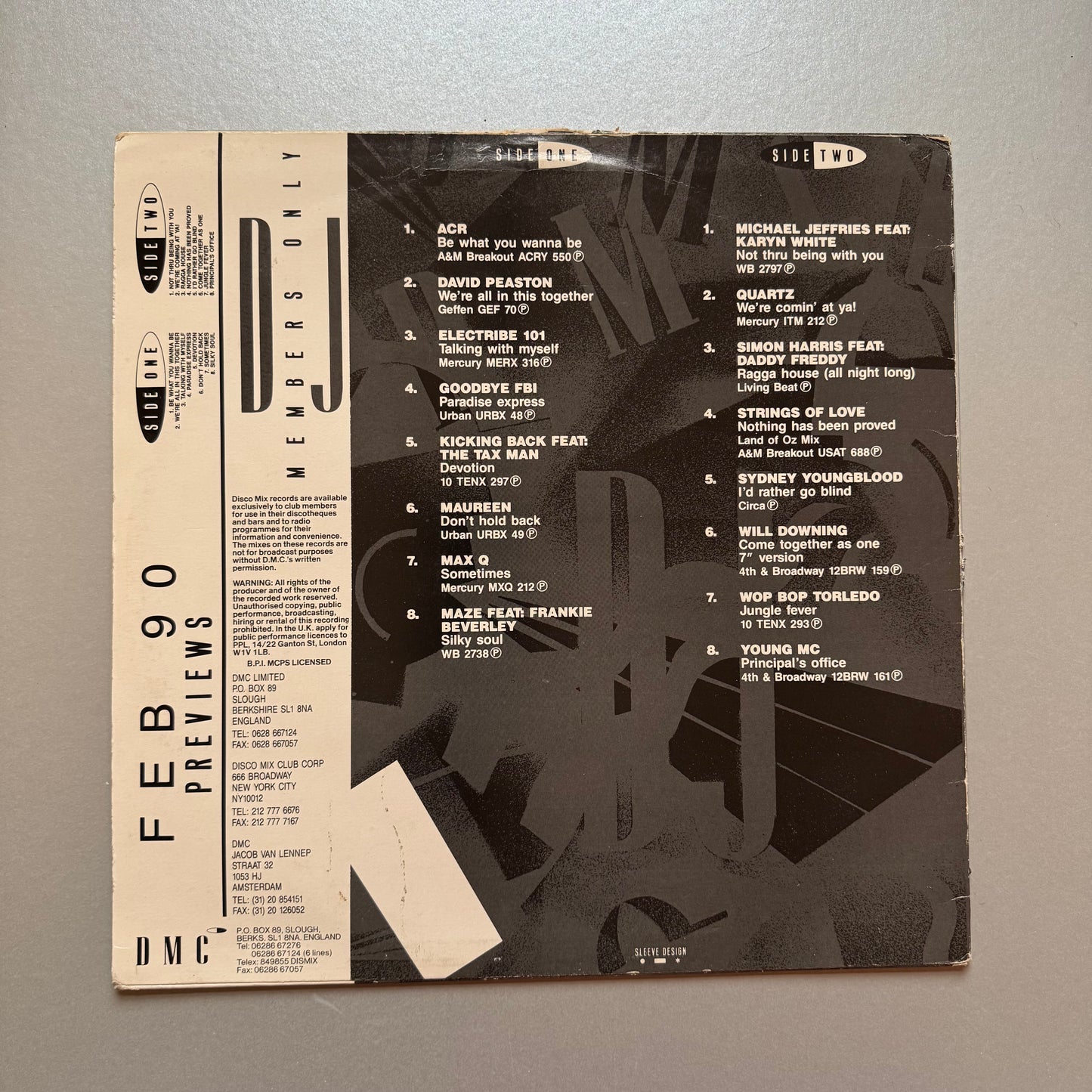 DMC February 90 Previews vinyl LP