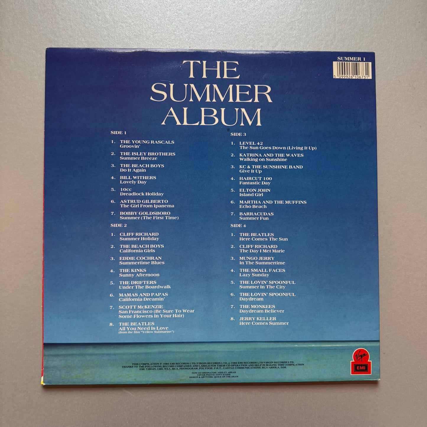 Now The Summer Album 30 Original Summer Hits UK vinyl LP