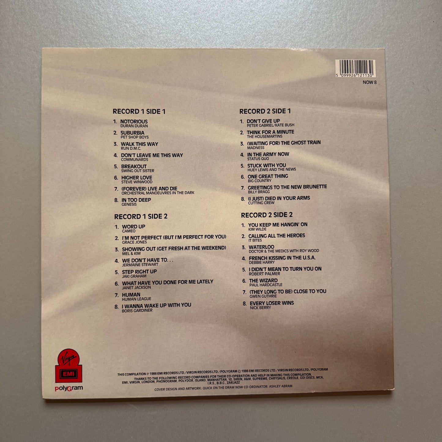 Now That's What I Call Music 8 UK vinyl LP
