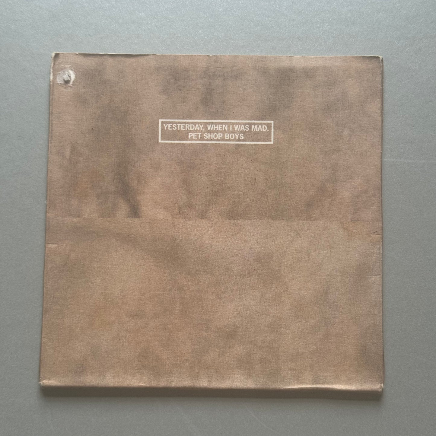 Pet Shop Boys Yesterday, When I Was Mad UK CD1 single