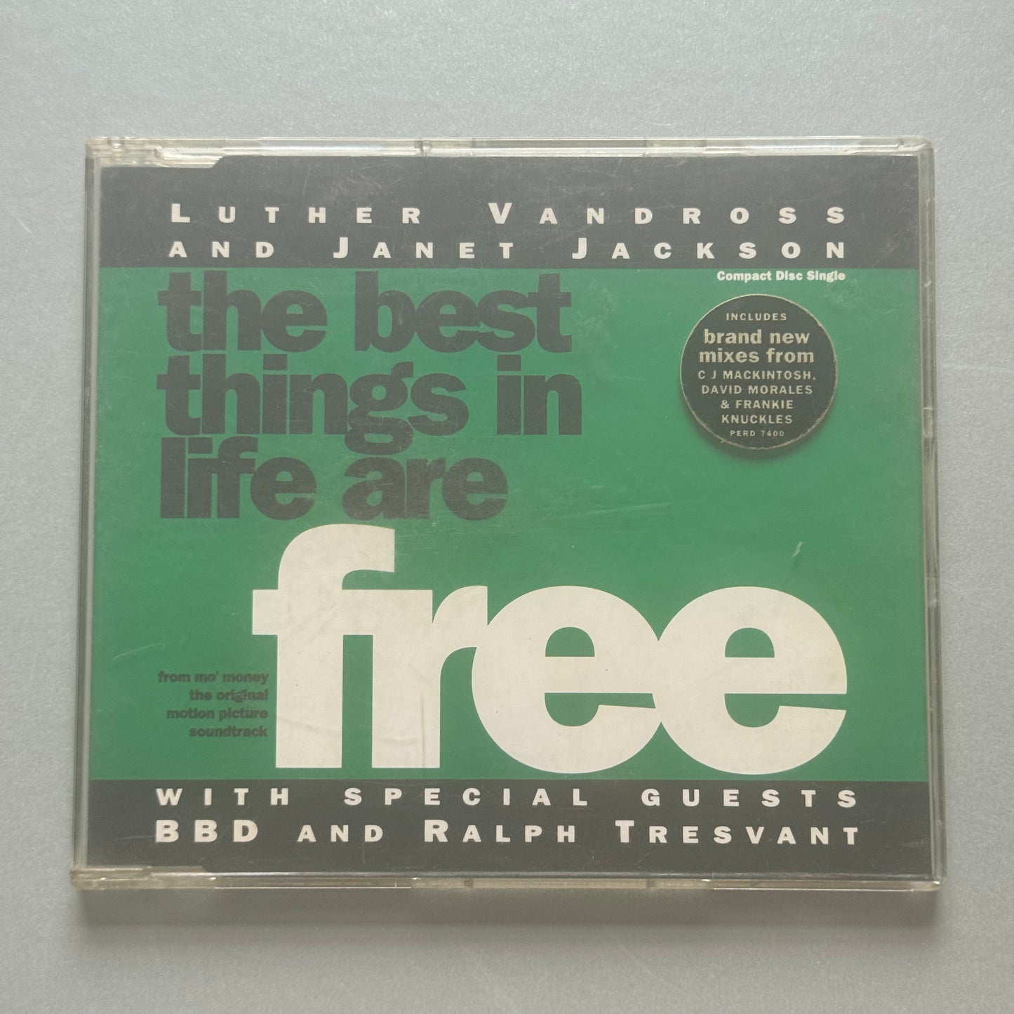 Luther Vandross & Janet Jackson with BBD and Ralph Tresvant The Best Things in Life Are Free UK CD single