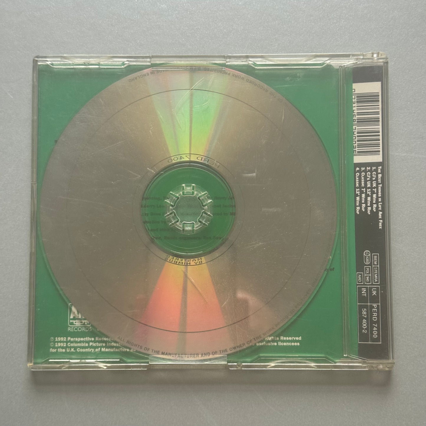 Luther Vandross & Janet Jackson with BBD and Ralph Tresvant The Best Things in Life Are Free UK CD single