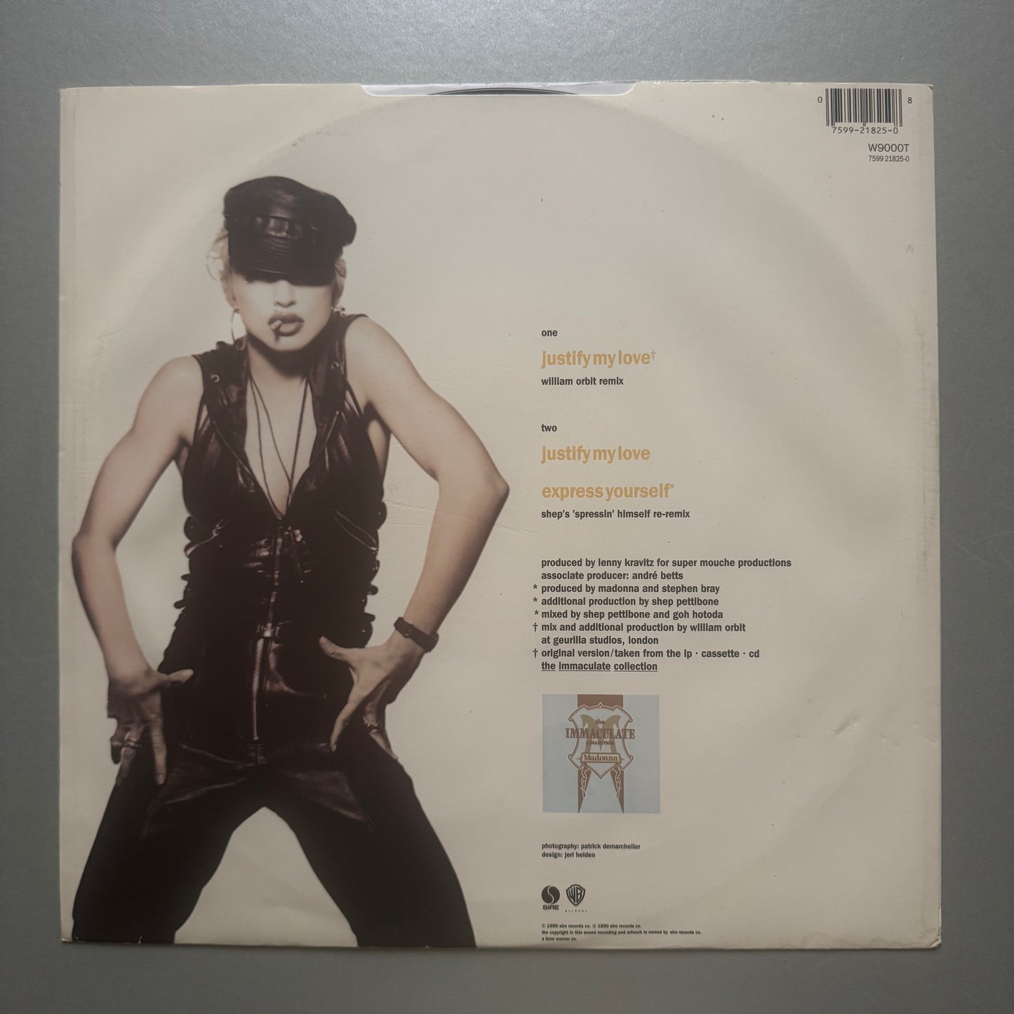 Madonna Justify My Love UK 12” single