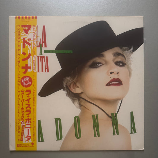 Madonna La Isla Bonita (Super Mix) Japanese 12” single w/OBI strip and insert