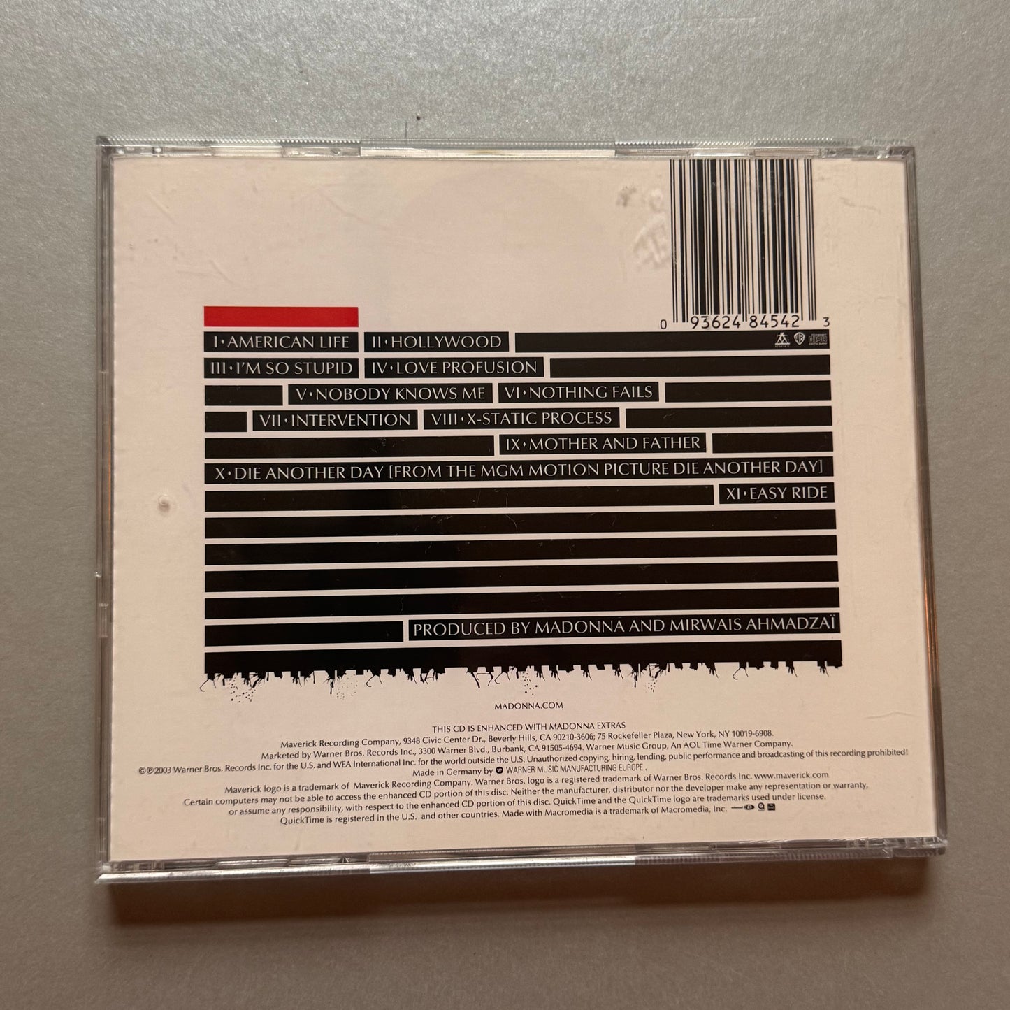 Madonna American Life UK CD