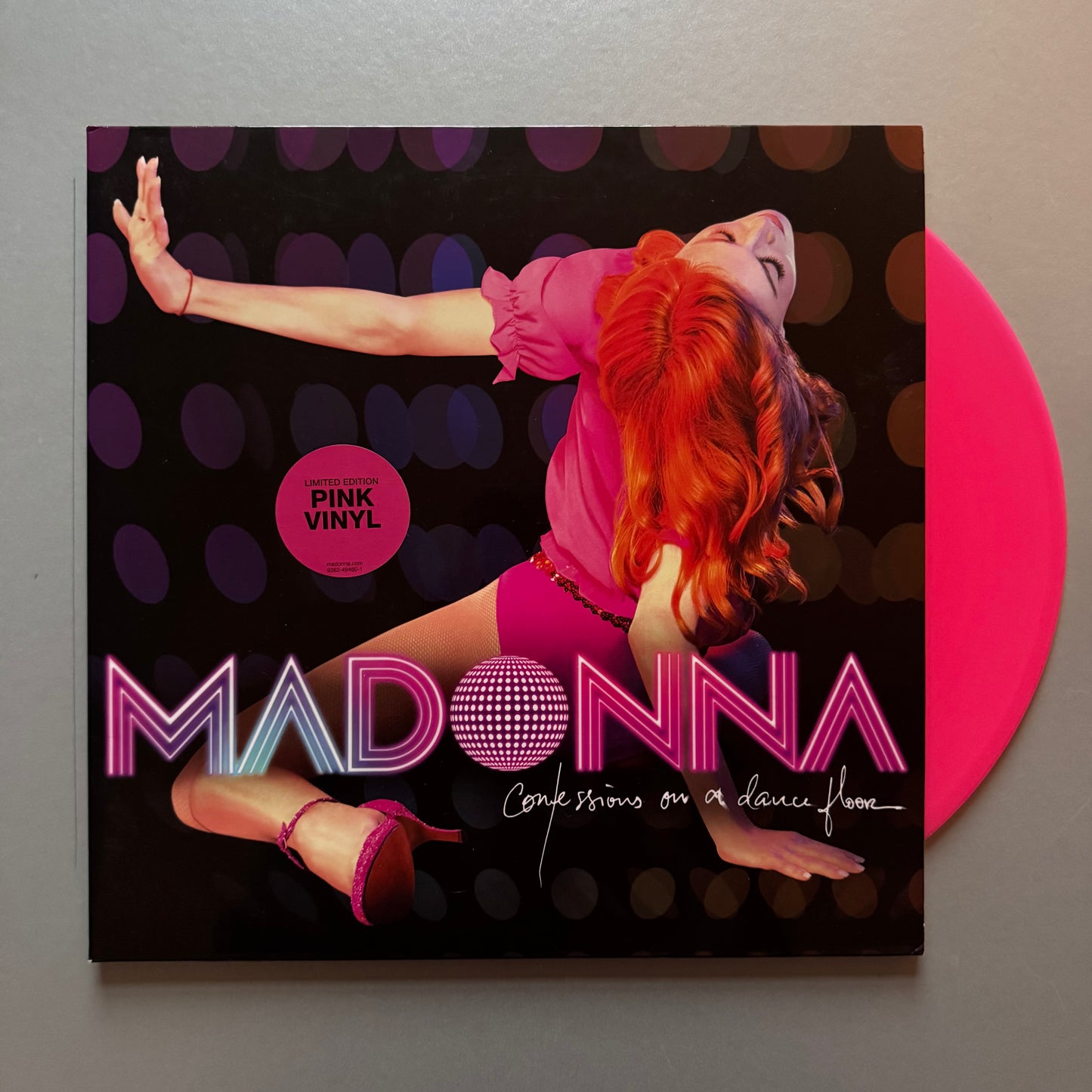 Madonna Confessions on a Dance Floor UK pink vinyl LP