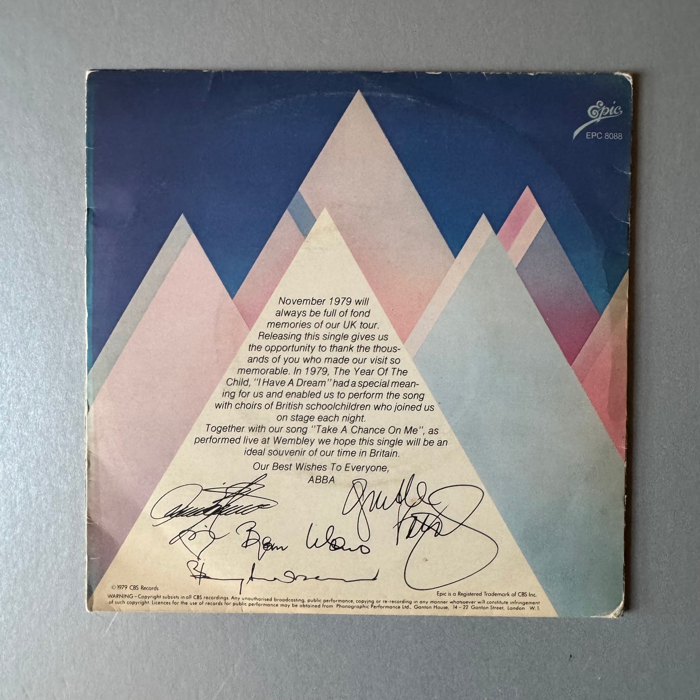 ABBA I Have a Dream Souvenir Edition UK 7" single