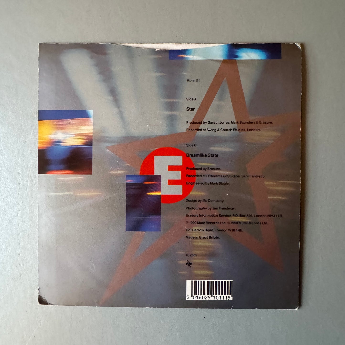 Erasure Star UK 7" single