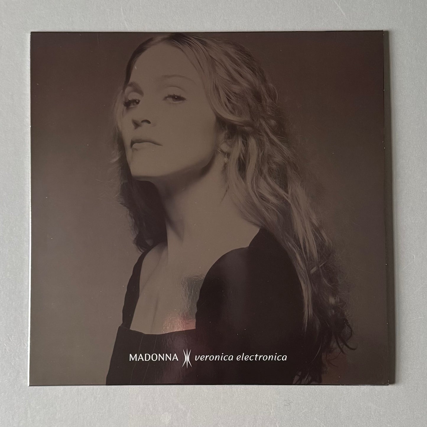 Madonna Veronica Electronica UK silver marbled vinyl LP