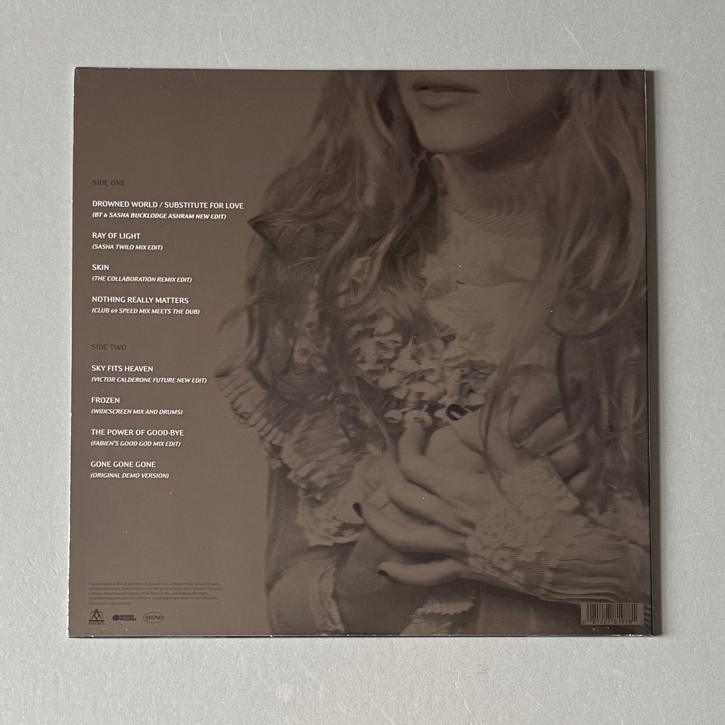 Madonna Veronica Electronica UK silver marbled vinyl LP