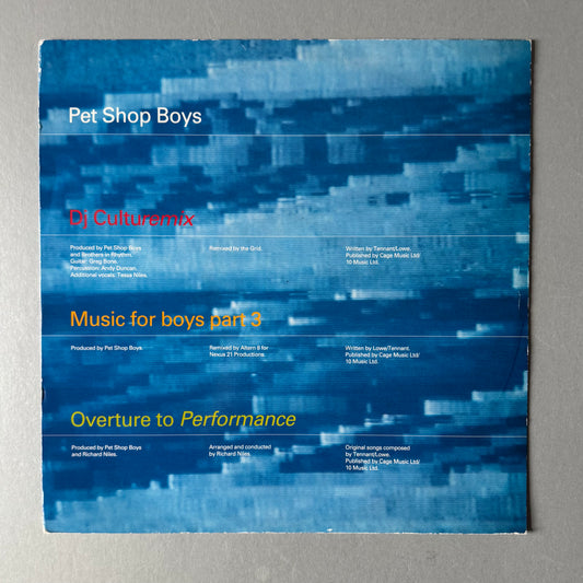 Pet Shop Boys DJ Culturemix UK 12" single