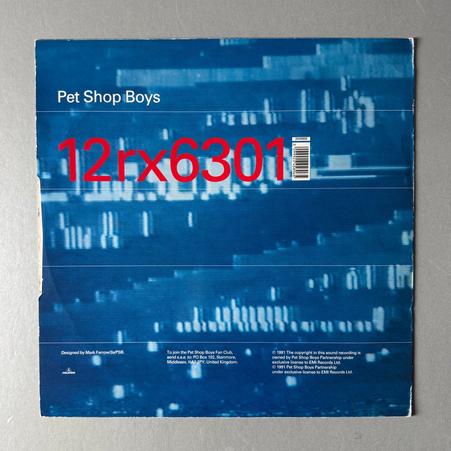 Pet Shop Boys DJ Culturemix UK 12" single