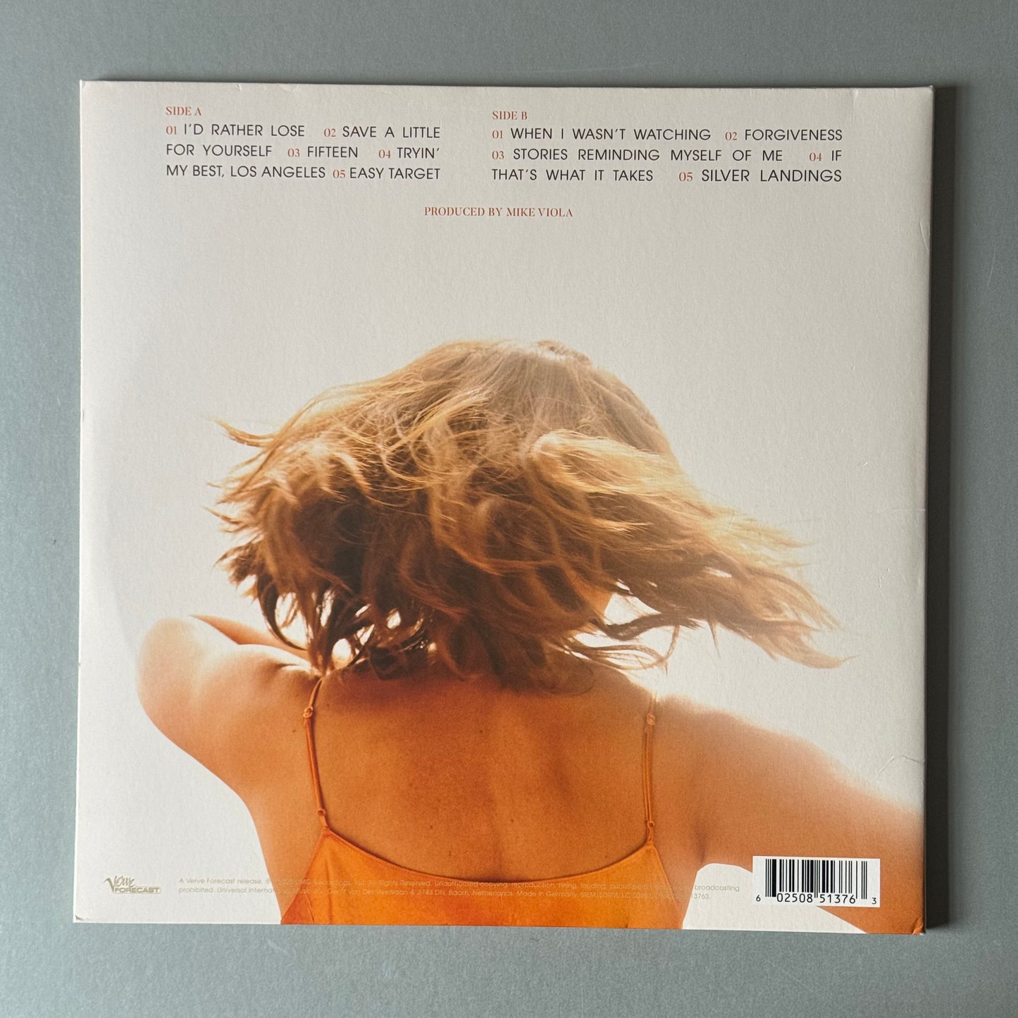Mandy Moore Silver Linings UK vinyl LP