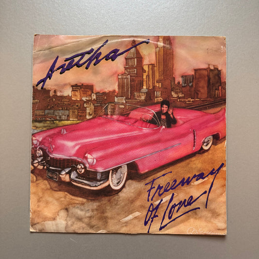 Aretha Franklin Freeway of Love UK 12" single