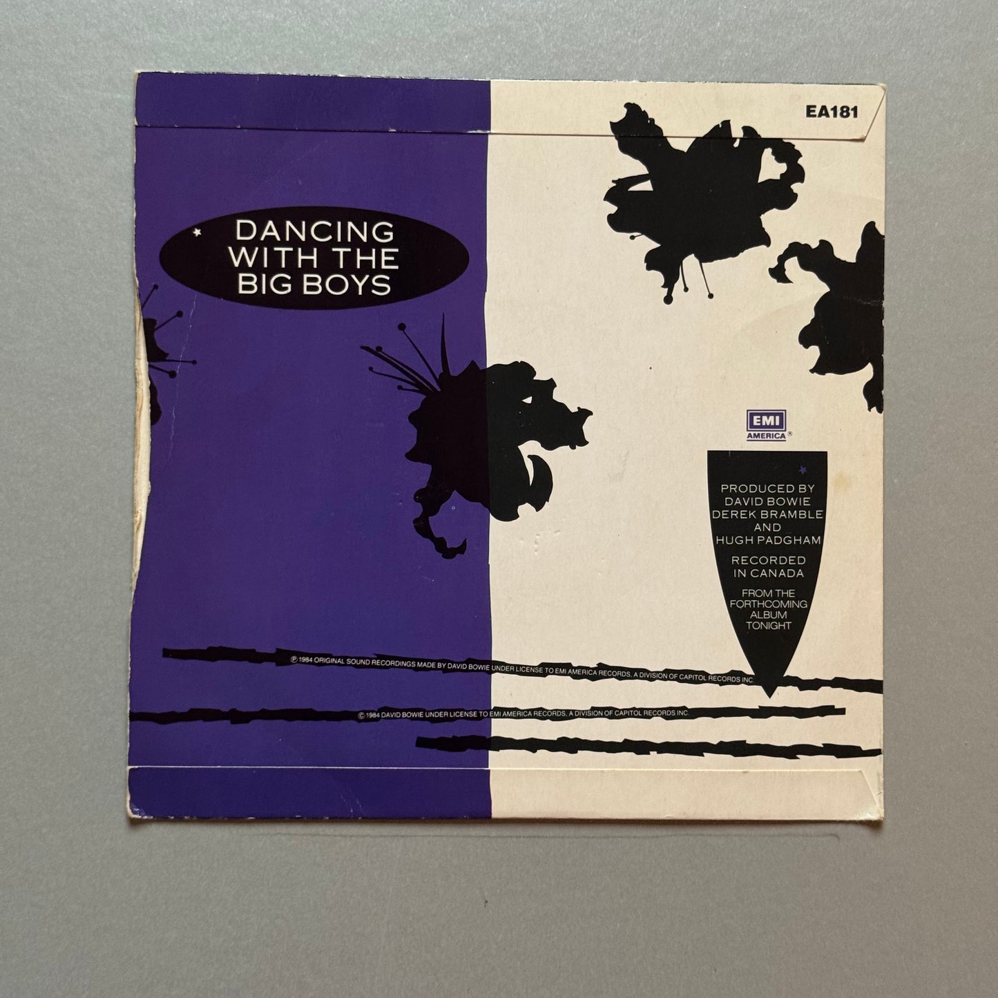 David Bowie Blue Jean UK 7” single