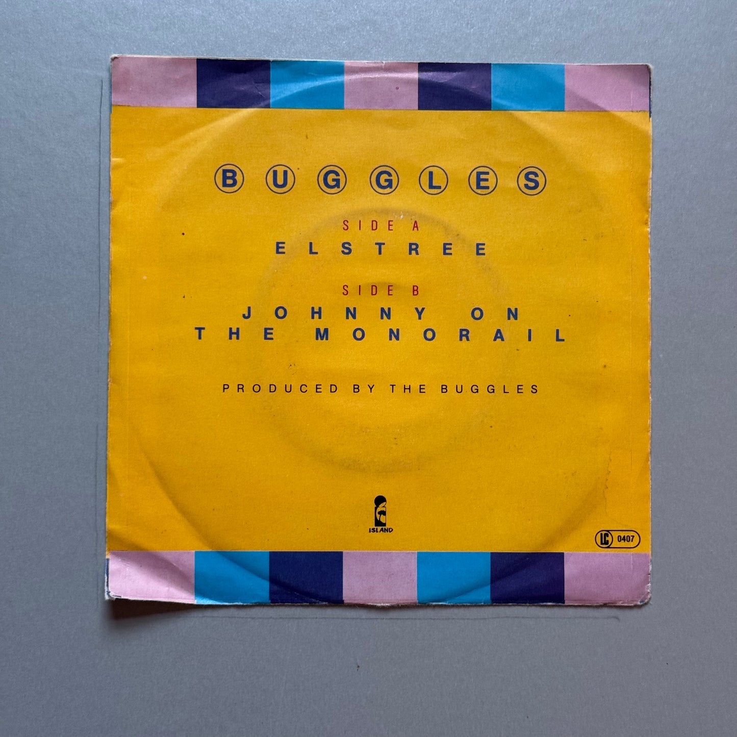 Buggles Elstree UK 7” single