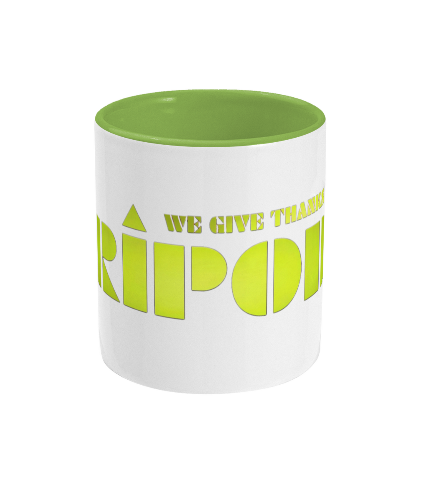We Give Thanks to The Tripods Mug