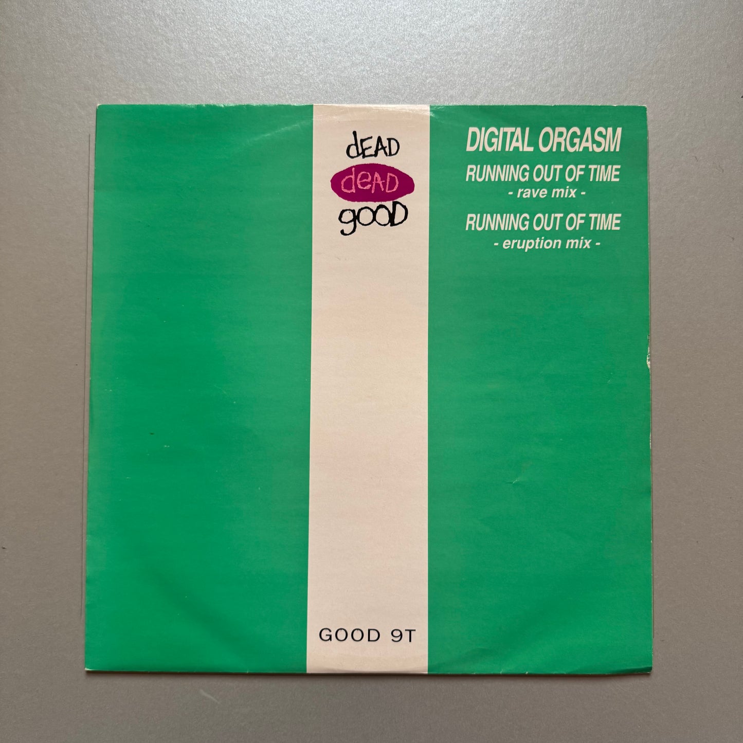 Digital Orgasm Running Out of Time UK 12" single