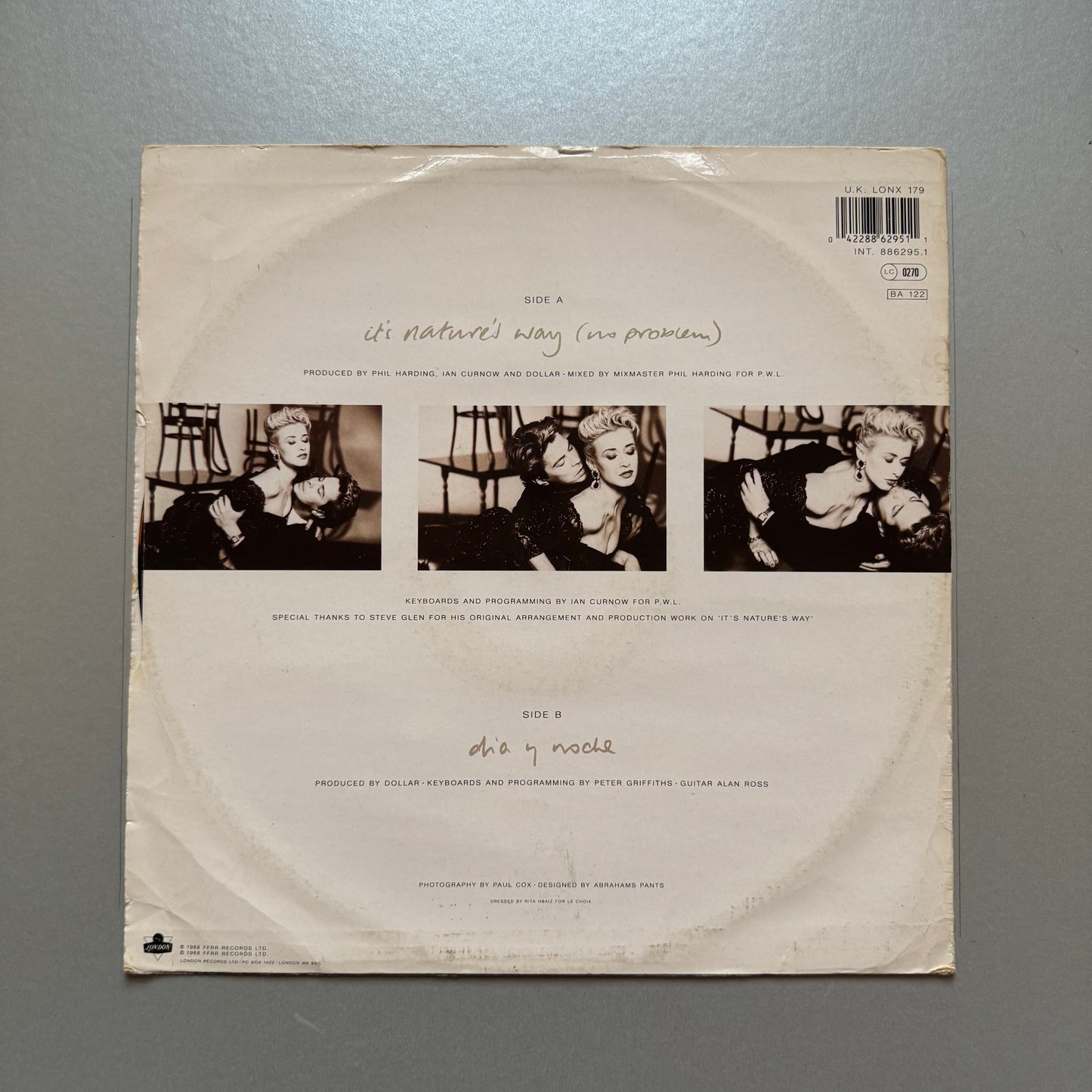 Dollar It’s Nature’s Way UK 12" single