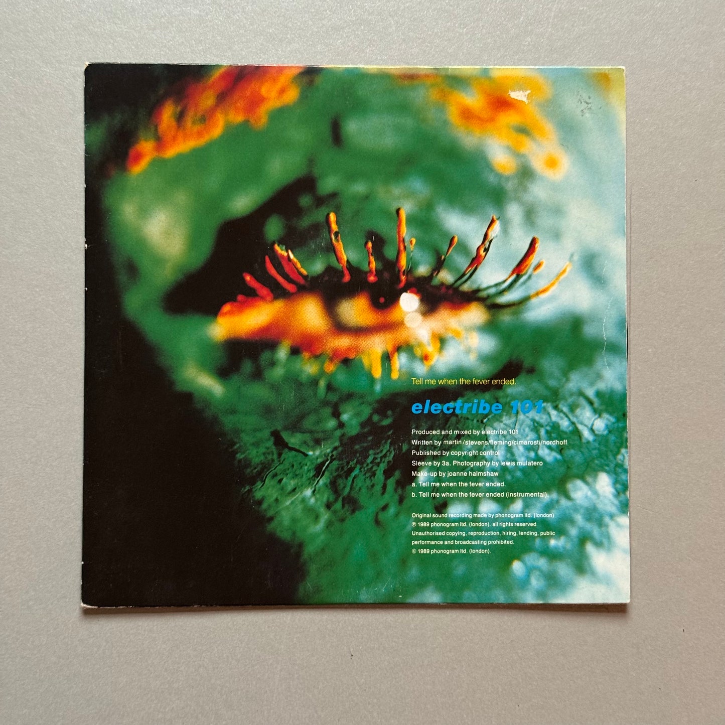 Electribe 101 Tell Me When the Fever Ended UK 7” single
